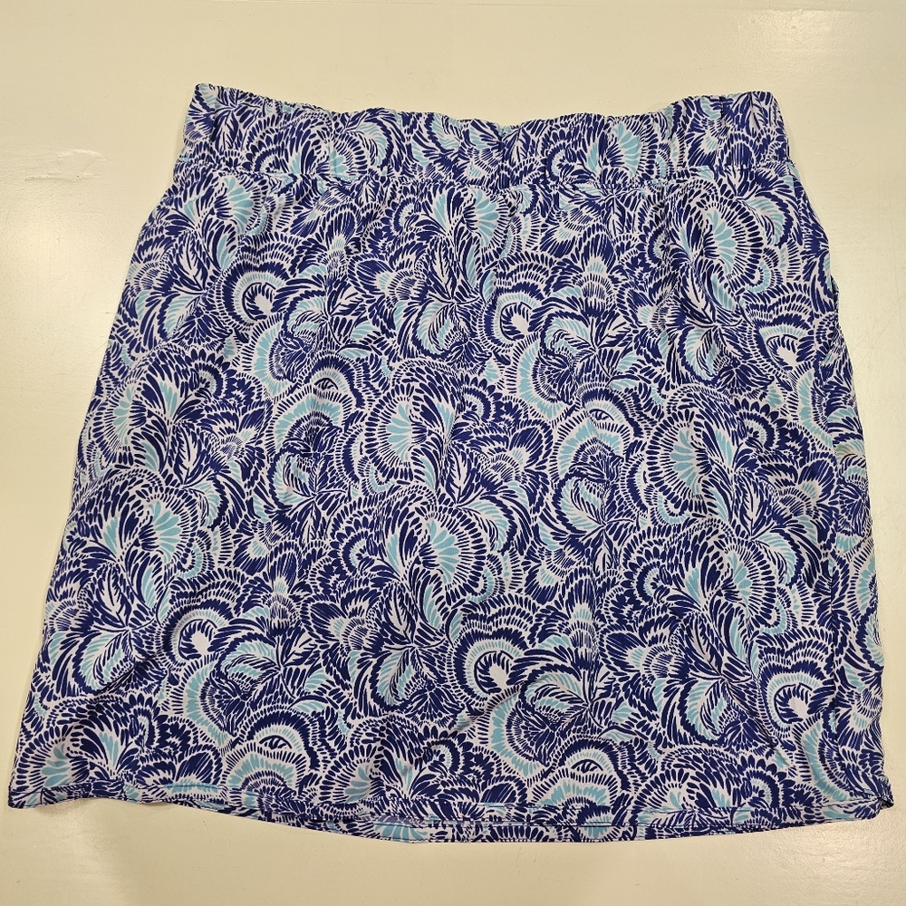 Izod‎ Blue A-Line Mini Skirt Resort Wear